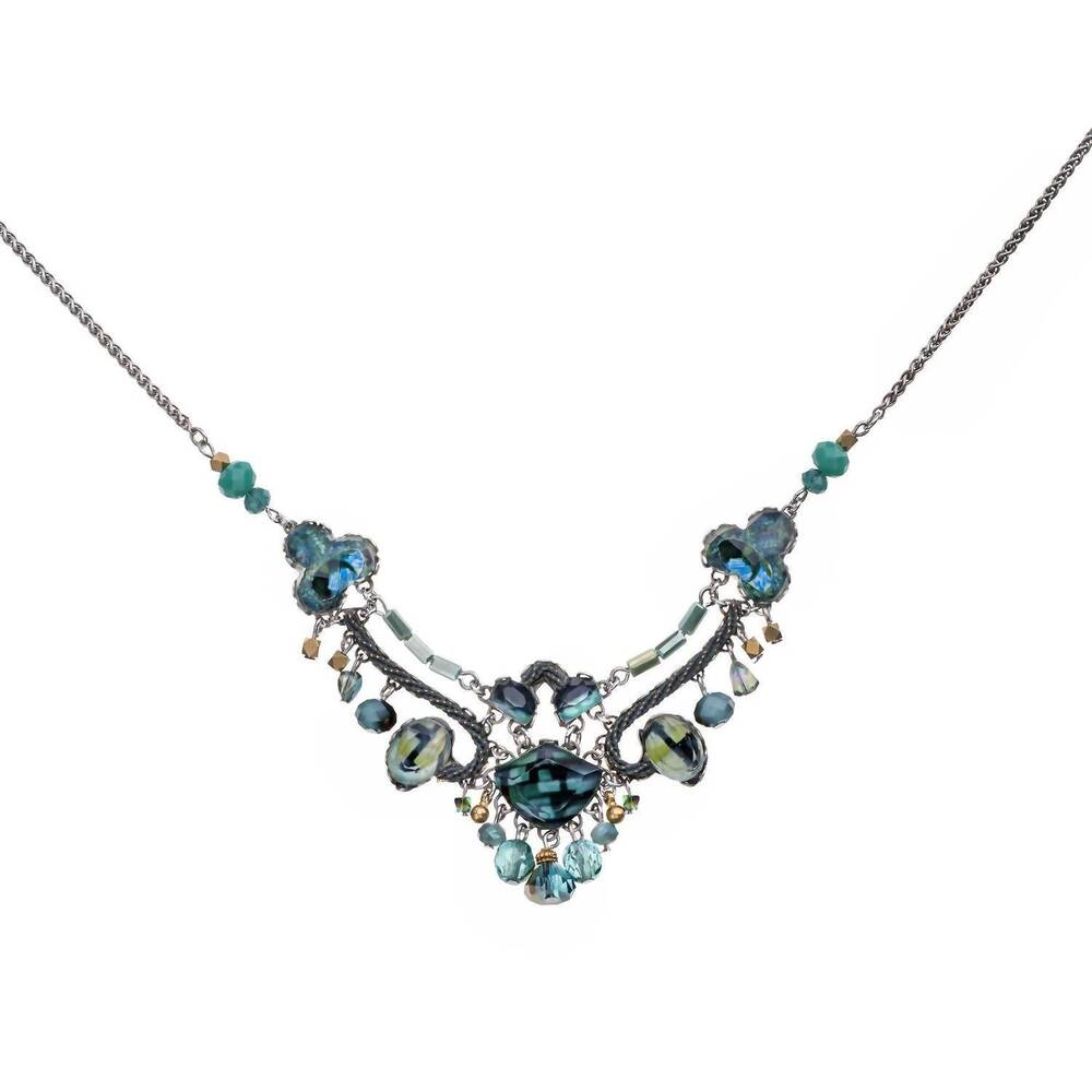 NEW AYALA BAR women's virentia necklace in emerald reflections